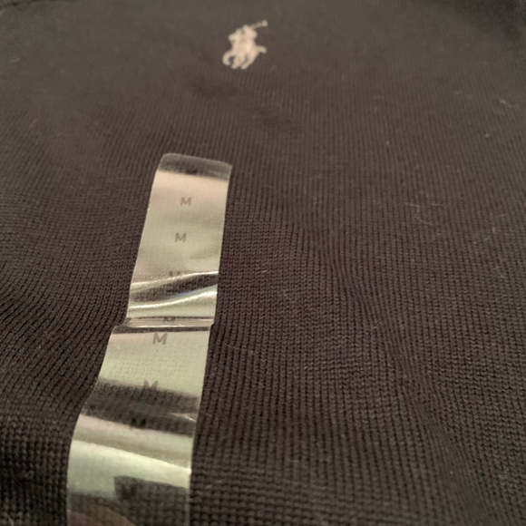 POLO RALPH LAUREN Cotton V-Neck Sweater Medium - Picture 3 of 4